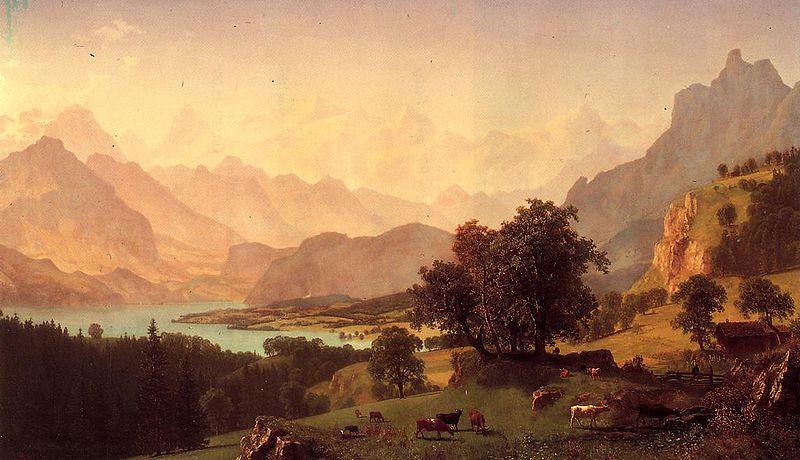 Albert Bierdstadt Bernese Alps oil painting image